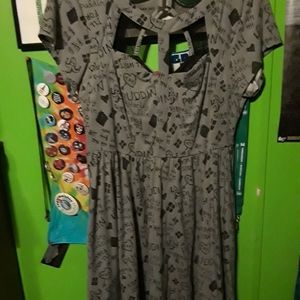 Harley Quinn print dress